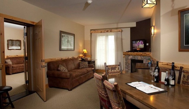 Suite + Fireplace & Balcony | Onsite Waterpark