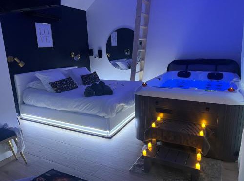Suite romantique avec Spa et filet suspendu proche Thoiry