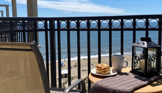 Sunny Ocean-View Condo on Rehoboth's Boardwalk – Pool, Balcony, Walk Everywhere
