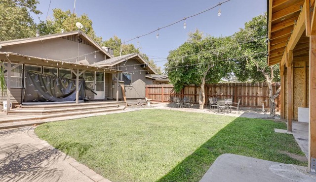 Sunny Turlock Cottage: Walk to Downtown!