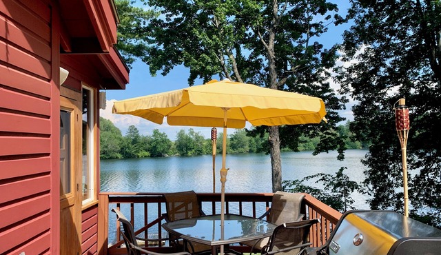 Sunny Waterfront Cottage with Boats and Fun Lake Toys!
