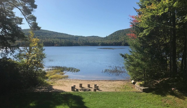 Sunny Waterfront House on Big Pea Pond w/Private Sandy Beach