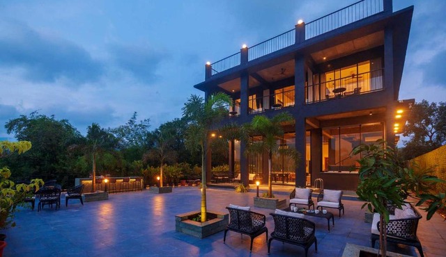 Sunset Boulevard by StayVista - Lakeside Villa with Pet-Friendly Ambiance, Deck, Terrace, Plunge Pool & Modern Flair