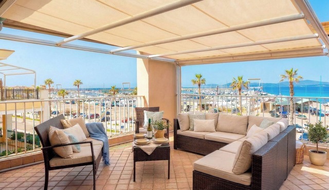 Sunset Harbor Penthouse with a sun-drenched panoramic terrace and garage