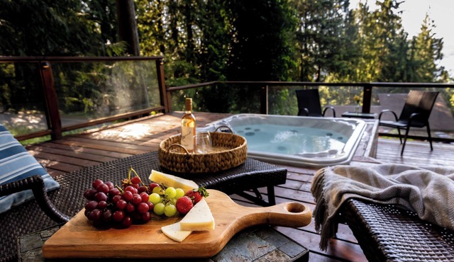 Sunset View over Lake Whatcom with Hot Tub!