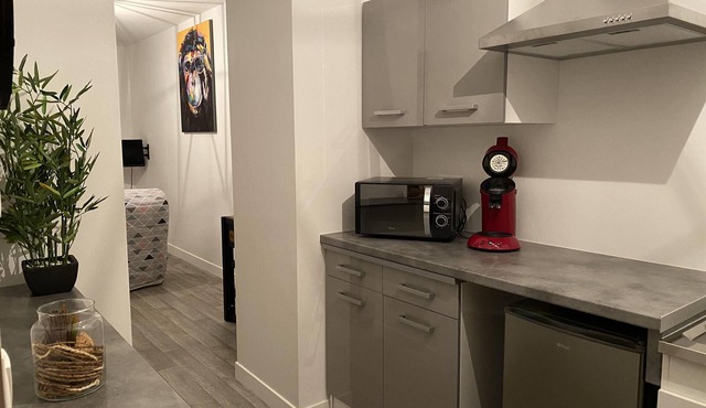Super studio in the center of town with garden