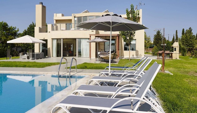 Superb Contemporary Luxury Holiday Villa Rental in - Afandou - sleeps 10 guests