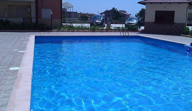 Superb top floor three bedroom apartment with communal pool