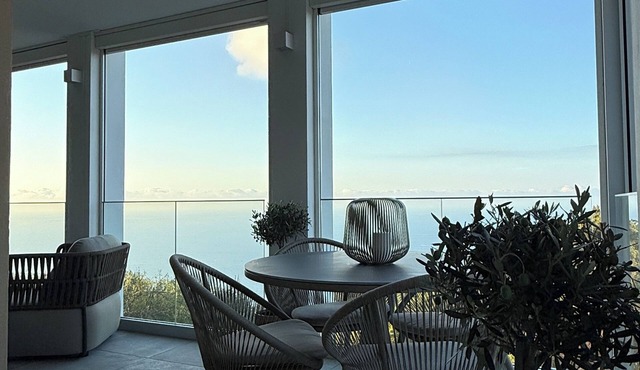 Superb two bedroom apartment with views of Mediterranean Sea and Eze village