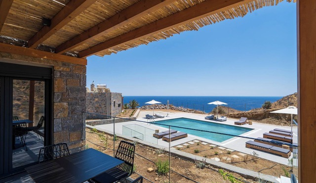 Superb Villa with Shared Pool & Amazing Views of Lybian Sea