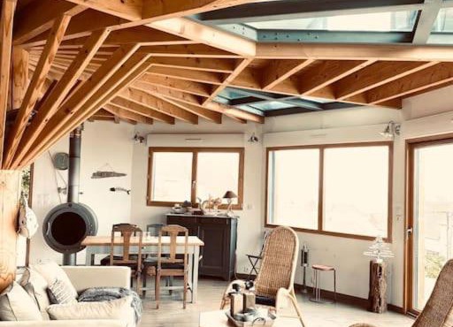 Superbe maison design en bois vue Mer