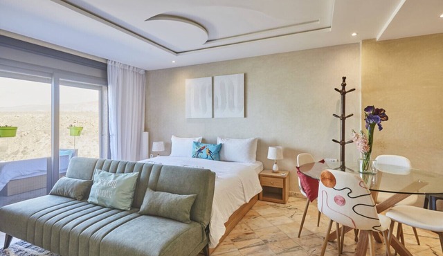 Surf & Fun Beachfront Stay in Mirleft With Balcony