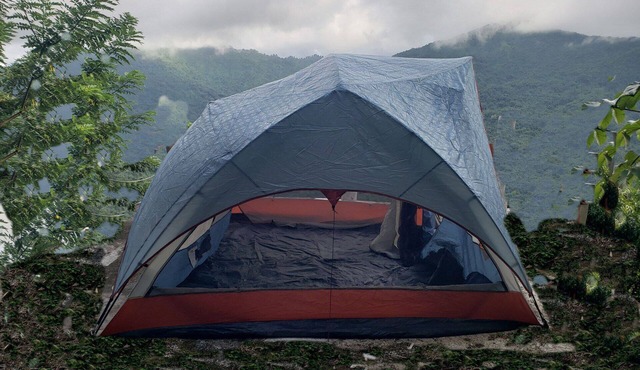 Surrounded by the forest is the Ohyo 3-Person Tent