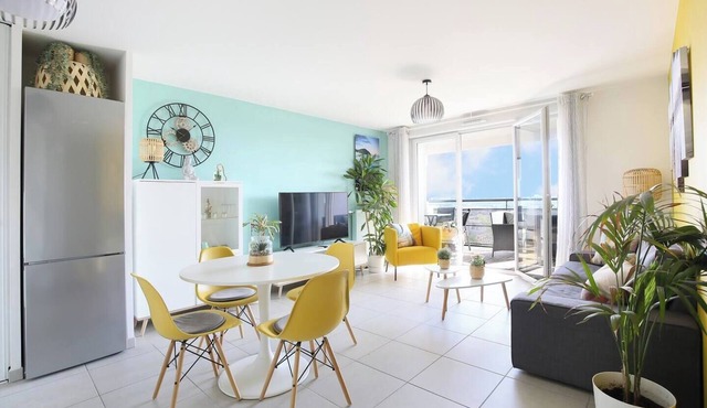 T3 - 2 bedrooms - Panoramic view Toulouse - Near CHU Rangueil - fully equipped