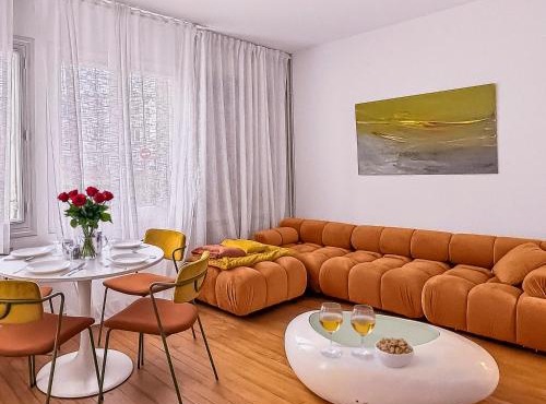 T3 authentique avec terrasse et parking privé