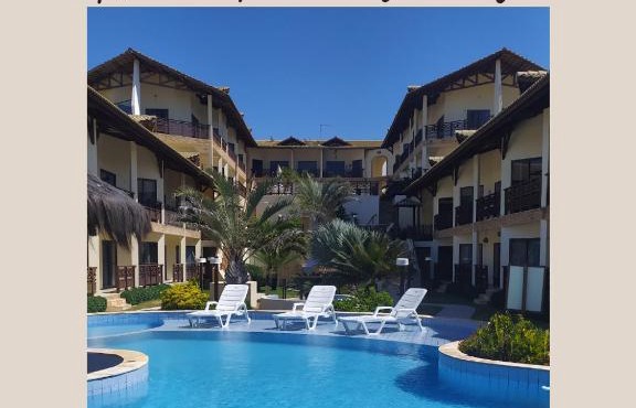 THE FOUNTAINS 110 - Apartamento em lindo condomínio pé na areia da Praia das Fontes em Beberibe - CE
