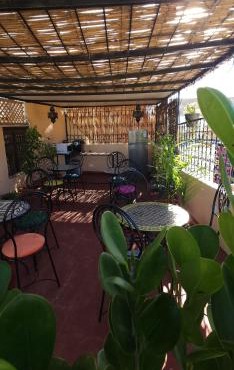 The hostel with terrace view