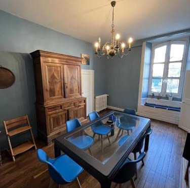 The house with blue shutters