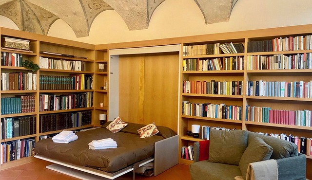 The Library, originally a private library, in the heart of upper Bergamo.