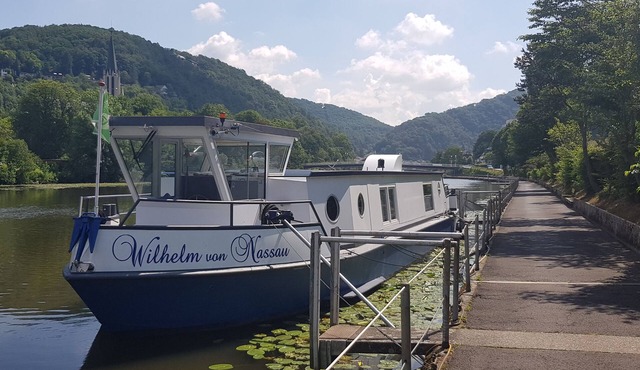 The other accommodation. The residential ship "Wilhelm von Nassau" in Bad Ems a.d. Lahn