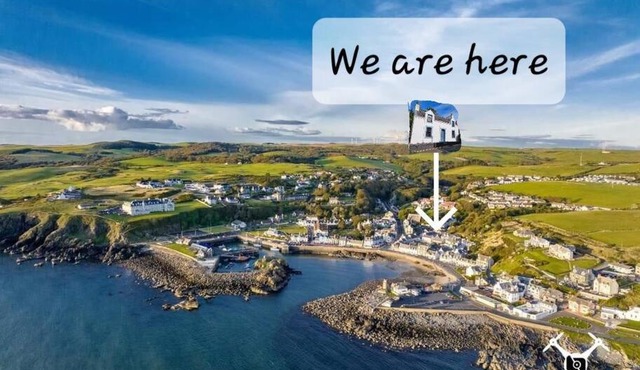 The Portpatrick Pad - A cosy 3 bed cottage, w. sea views & garden office