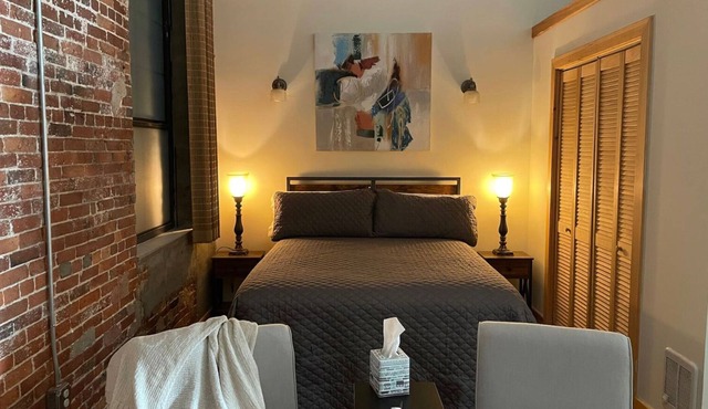 The Rustic Red Studio Loft in Historic Pawtucket RI