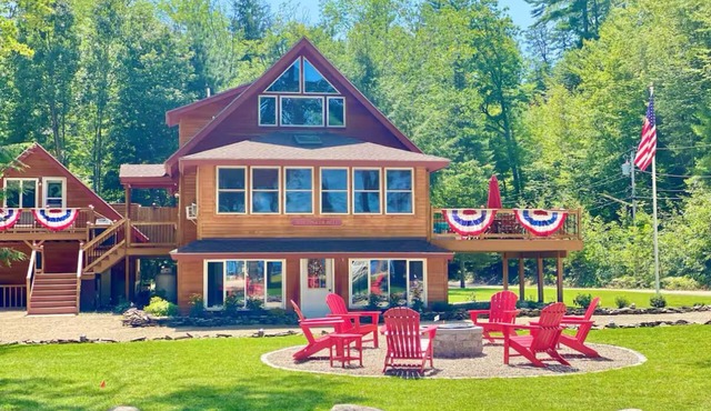The Tinker Bell on Ossipee Lake with Water and Mountain Views.