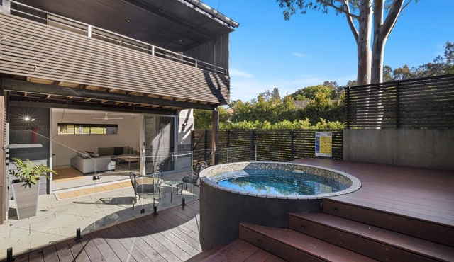 The unique property sets the mood for relaxation and is perfect for a couple’s getaway