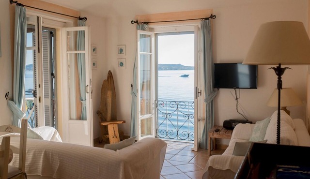 The windows overlooking the sea
