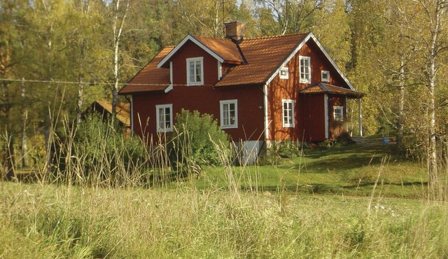 This authentic and beautiful holiday home is situated in an elevated location in a rural area in Stj
