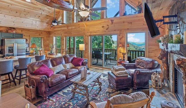 This cabin is a 3 bedroom(s), 2.5 bathrooms, located in Mars Hill, NC.