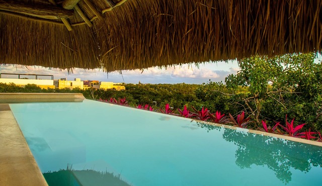 This comfortable room is a great option for a romantic escape in Tulum.