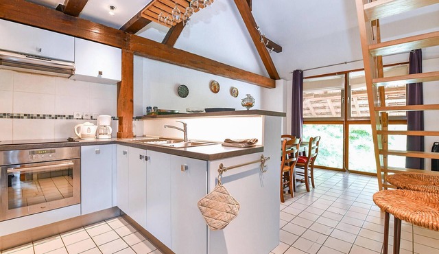 This recently renovated house half opens onto a courtyard that you share with the owner.