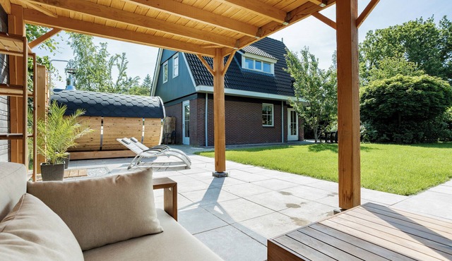 This spacious holiday home is located at the edge of the park and is the perfect base if you value space and privacy.