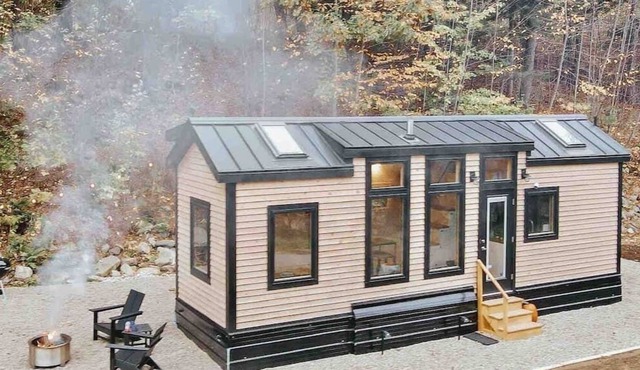 This tiny house is a 1 bedroom(s), 1 bathrooms, located in Chester, VT.