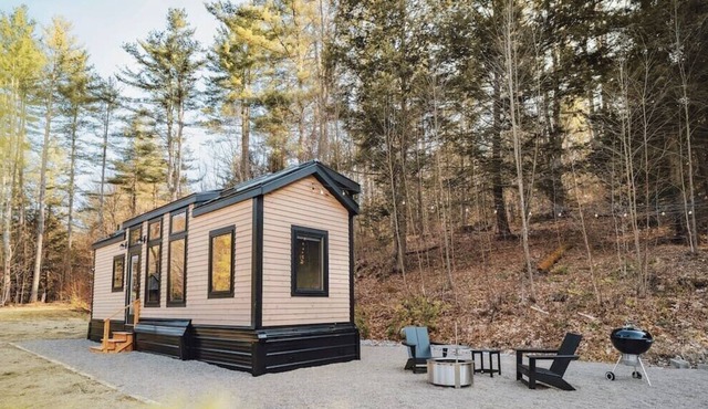 This tiny house is a 1 bedroom(s), 1 bathrooms, located in Chester, VT.