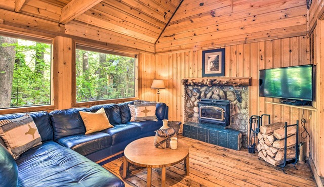 Three Enchanting Riverfront Cabins: Hot Tub Access