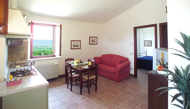 Three rooms apartment garden view
