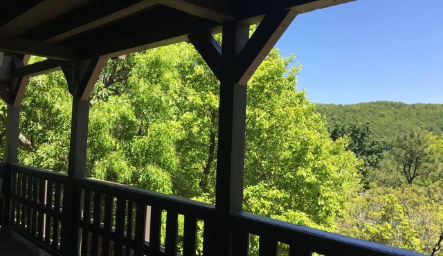 Timber Frame Above the Clouds on Screamer Mtn in Clayton, GA - Panoramic Views!