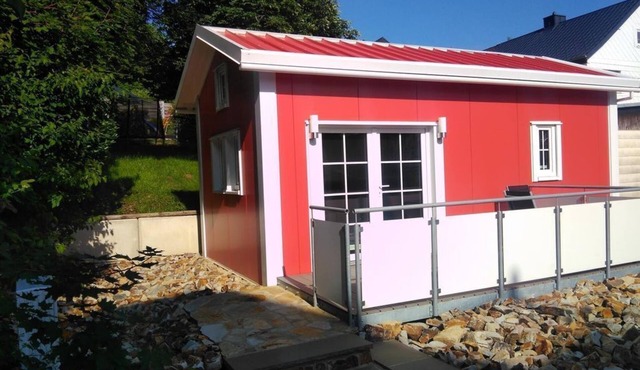 Tiny Haus rot - Tiny Häuser Häbel