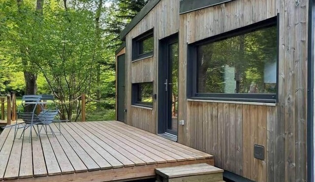 Tiny house and terrace on the island