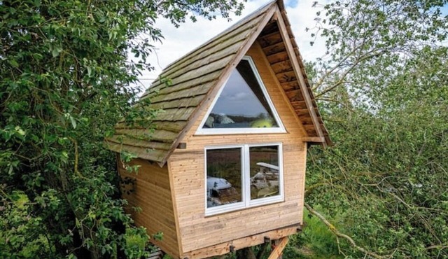 Tiny house in a tree in a tiny, quiet village on the lake district
