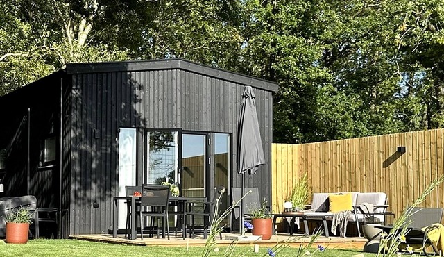 Tiny house near Lund with countryside views