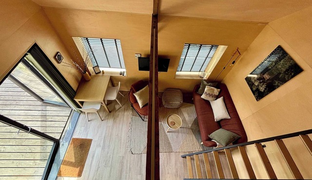 Tiny house with fireplace in polder | Tiny House Wood