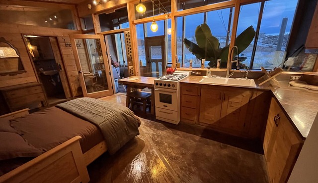 Tiny, the Earthship in Taos