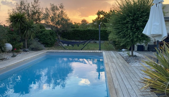 Town house with pool and garden, close to the golf course