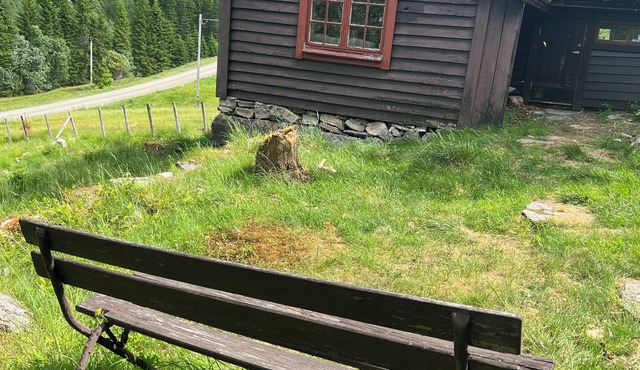 Tradisjonell norsk hytte i Rasdalen
