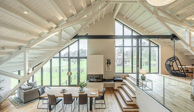 Traditional architecture meets modern design