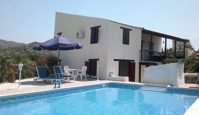 Traditional large detached village house wih private pool and enclosed courtyard