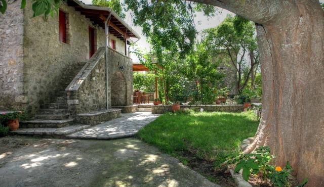 Traditional stone built cottage at the heart of the rural Lefkada